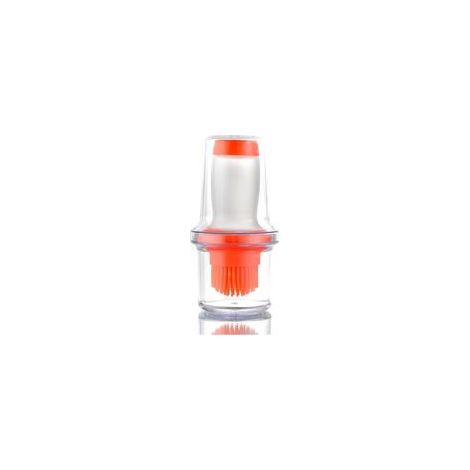 Brosse à huile en silicone alimentaire avec flacon, orange – (1/5)