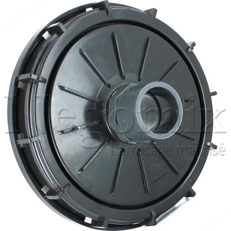 Negomix – Couvercle 220 mm avec prise PVC 50/63 – Raccord pour cuve 1000 litres – Vissage direct sur ouverture supérieure – Étanchéité renforcée