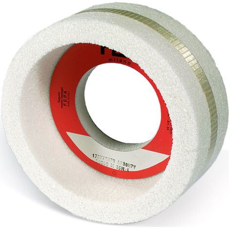 Mola a tazza cilindrica MBT 178x78x76 gr.36 T.216 Corindone Bianco - Rosver 1pz