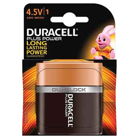 PILE PLATES 'PLUS POWER' 4,5V DURACELL Blister 1 pièce