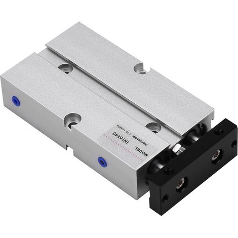 Doppelkolben-Pneumatikzylinder, 16 mm Bohrung, doppeltwirkend, Aluminiumlegierung, 40 mm Hub, 1 Stück (1/5)