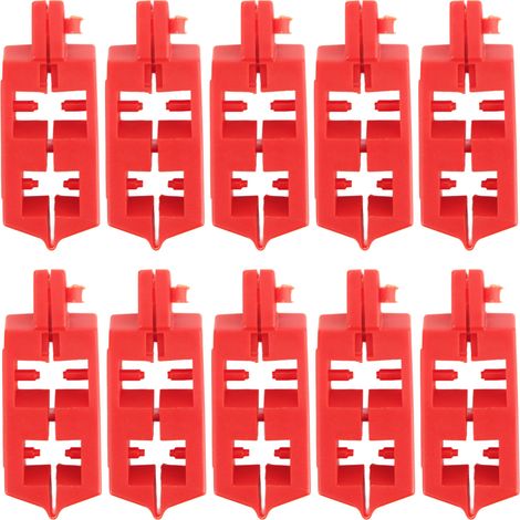 Ortviai Dispositif de blocage pour disjoncteur BD-D21 lot de 10 avec clip PA nylon isolation énergie