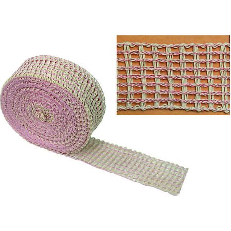 Rete elastica pesante per stagionatura insaccati doppia trama - Specifiche: Ø mm 100 maglia a 14 quadri - 50 mt