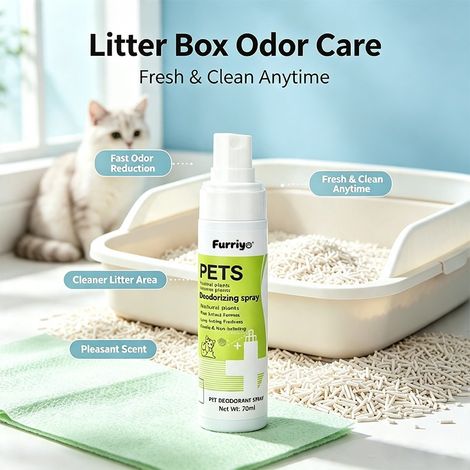 Geruchsneutralisierer für Katzentoiletten und Hundekäfige, zur Geruchsbeseitigung und -reinigung für die tägliche Pflege der Haustierumgebung – Haustier-Geruchsneutralisierer -- DTEKGAZ (1/4)