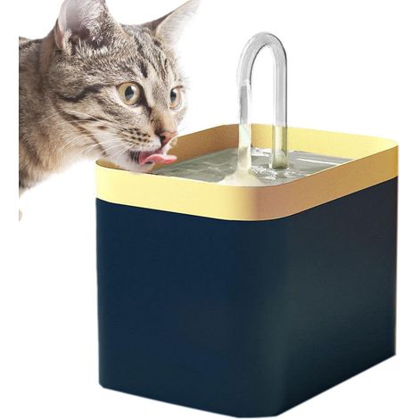 Fontaine à eau pour chat, abreuvoir automatique pour chien et chat, distributeur d'eau animal, fontaine silencieuse avec filtre, 2L, plastique blanc, pour animaux domestiques (1/5)