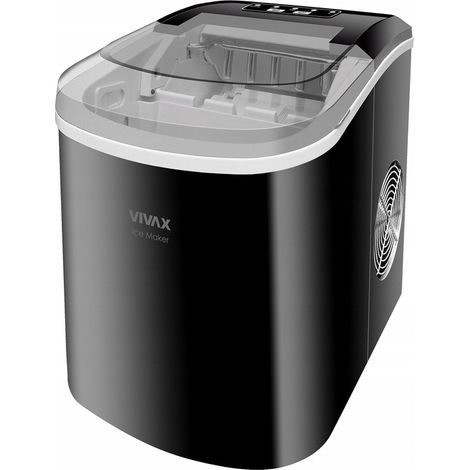 FABBRICATORE DI GHIACCIO NERO MACCHINA PER CUBETTI S/L CUBETTI 12kg/giorno 240W POTENTE