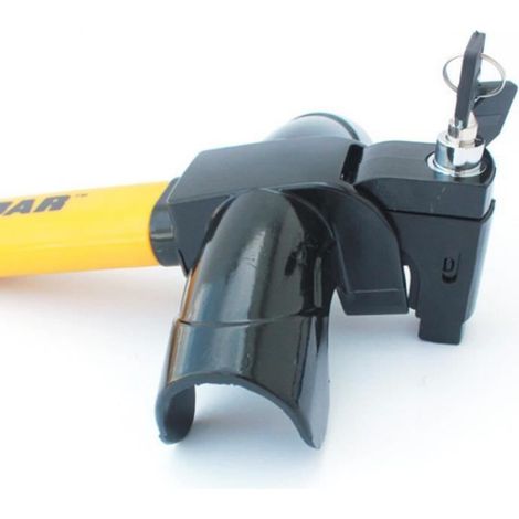 Verrou antivol universel de volant de voiture Auto en forme de T pour SUV camion antivol volant rotatif serrure en aluminium (1/4)