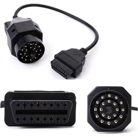 BMW 20-poliger OBD2 II Runddiagnoseadapter für BMW E36 E46 E38 E39 E53 X5 Z3 (1/5)