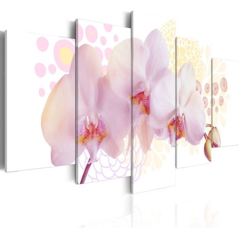 Tableau Imprimé "Orchidée Subtile" 50 x 100 cm (1/2)
