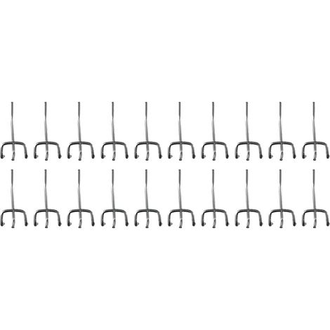 Crochets de panneau perforé, construction durable, organisation polyvalente, 20pcs (1/2)