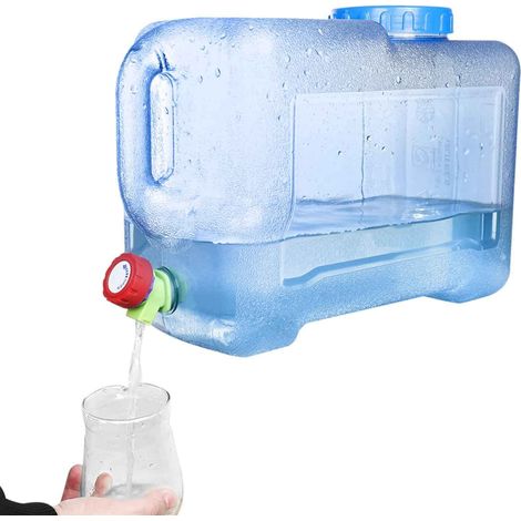Trintion Camping Water Container with Tap Portable Camp Water Carrier Bucket BPA-Free Water Storage Tank for Outdoor Camping Fishing Party Van RV (12L A) (1/5)