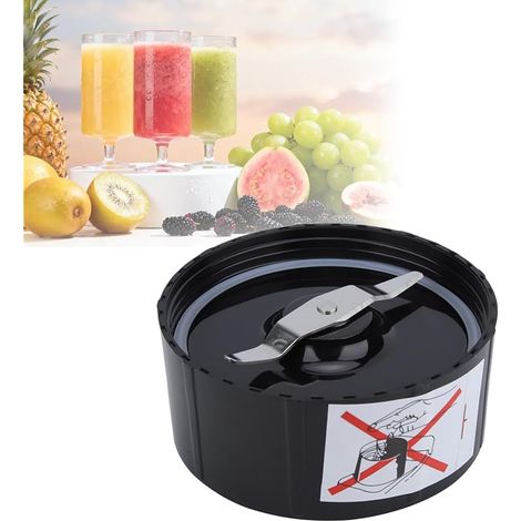 Blender Blade, Pièces de rechange pour lames croisées et plates pour lame de mélangeur, presse-agrumes 250W et mélangeur pour Magic Bullet, Lame de Remplacement (Porte-couteau à un mot) (1/5)