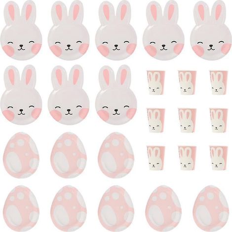 1 ensemble de gobelets et assiettes pour fête (1/3)