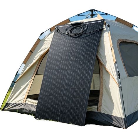 Panneau Solaire, Monocristallin Flexible, Haute Efficacité, 1PCS   ETFE 100W (1/2)