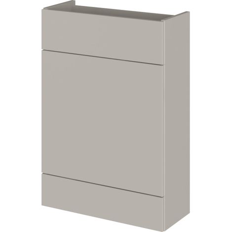 Hudson Reed Fusion Compact WC Unit 600mm Wide - Pebble Grey (1/2)