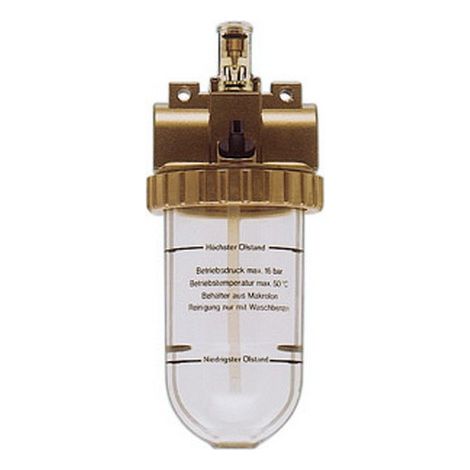 Ingrassatore Nebbia D'Olio, Filettatura: G 3/8 Di Pollice, 6 Bar A Fluire Dal 2.8 A 70 Mc / H, Larghezza. : Nominale Dn 5, Altezza: 170 Millimetri