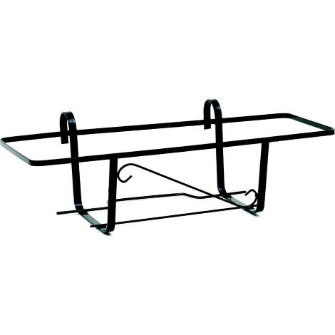 JardiniA re de balcon en fer forgA mod Napoli 40 cm vases extA rieurs noirs