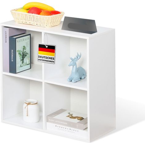 Bücherregal California Weiß, 59,6 x 29 x 59,8 cm, 4 Fächer