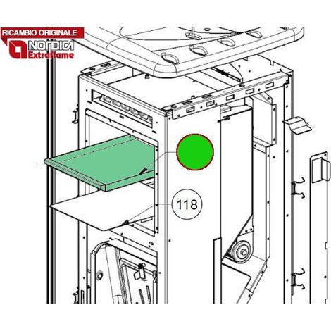 EXTRAFLAME - 003277104 - Padella smaltata nera forno DELIZIA