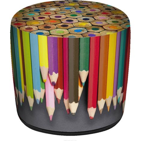 Pouf cilindrico per pastelli Cordura GR 40x40 cm (1/5)