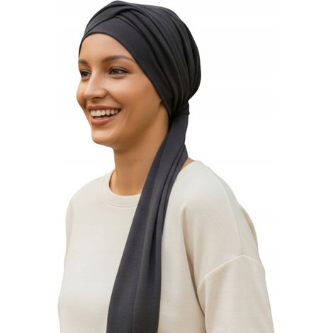 Turbante femenino Benay We-307, elegante pañuelo atado también después de la quimioterapia. (1/5)