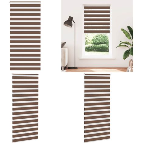 vidaXL Zebrarollo Braun 100x200 cm Stoffbreite 95,9 cm Polyester (1/5)