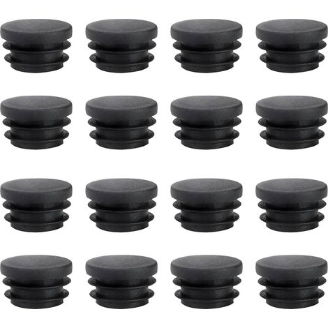 16 Stück 22 mm Rundrohr-Endkappen, robuste runde Zaunpfosten aus Polyethylen-Kunststoff, 22 mm Endkappen zum Abdecken von Stahlrohren, Stahlrohren