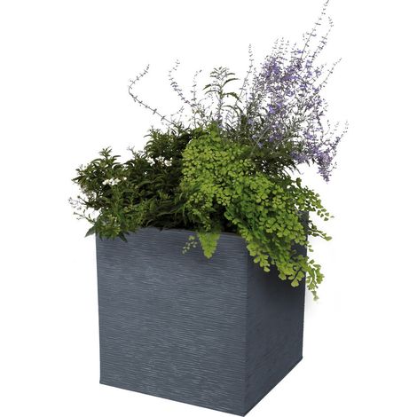 Bac carré GRAPHIT 31 L - Gris anthracite 39 x 39 x 43