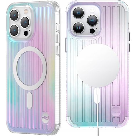Funda magnética Kingxbar PQY Go Out Series para iPhone 14 Plus MagSafe Laser Color (1/5)