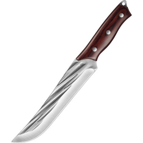 Couteau de forgeage, couteau d'abattage spécial pour l'abattage des porcs, couteau de chef, couteau à découper la viande de mouton, couteau Longquan, couteau en acier inoxydable (couteau de boucher en