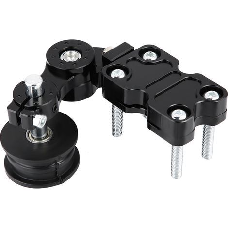 Automatischer Kettenspanner aus Aluminium für Motorräder mit schwarzem Rollenwerkzeug (1/5)