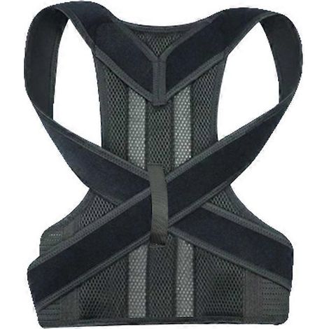 Correcteur de posture avec ceinture lombaire, soutien des épaules et du dos pour femmes et hommes, améliore la posture et soulage les douleurs dorsales, grande taille (1/4)