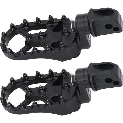 Repose-pieds arrière de moto en aluminium CNC avec dents en acier inoxydable pour F900R F900XR 2020-2022 Noir (1/5)