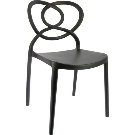 Chaise AMOR en polypropylène style design pour extérieur
