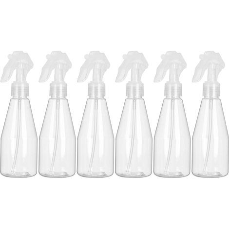 Six flacons pulvérisateurs en plastique vides de 200 ml pour la désinfection, le jardinage et le nettoyage (1/5)