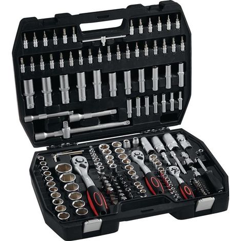 Now Jeu de clés à douilles 171 pces 1/4+3/8+1/2" SW 4 - 32 mm dents 72 / 72 / 72 6 pans - 4000802092 (1/4)