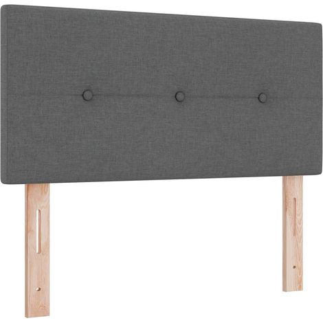 Maison Exclusive - Testiera LED con strisce LED Grigio scuro 80 cm Tessuto