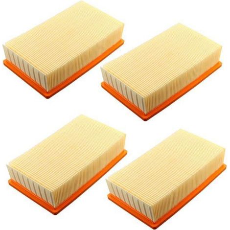 Lot de 4 filtres pour aspirateur Hilti VC 20 U VC 40 U UM (LF 4) Karcher NT25 NT35 NT45 Filtre à air plat filtre à lamelles (1/2)