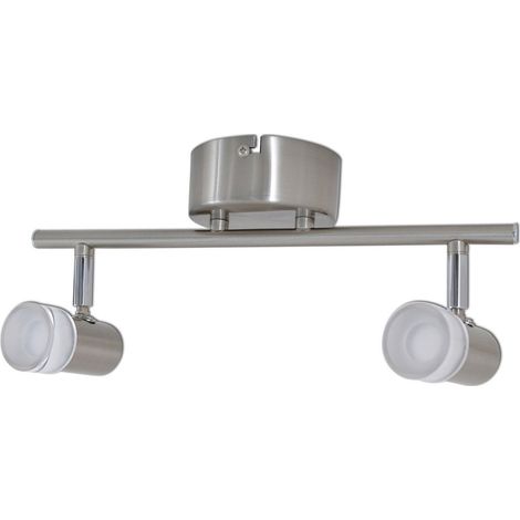 Plafonnier LED 2 Spots Orientables Applique Murale Design Moderne pour Salon et Chambre 34 cm - PANGIVO (1/5)