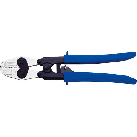 Pince à encoches K2 pour cosses et connecteurs non isolés 0,75-16 mm²