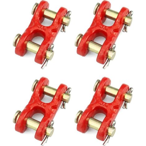 Satz mit 4 Doppelglieder-Reparaturketten – Hochleistungsausführung, 0,6 cm mittlere Glieder – Für Lkw, Anhänger und Anhänger mit einer Anhängelast von 1.769 kg (1/5)