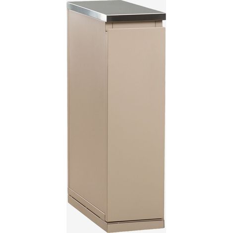 SKLUM Modul zur Aufbewahrung für modulare Außenküche aus Rivana-Stahl Beige Tapioca &x2194&xFE0E 25 cm (1/5)
