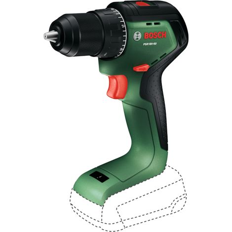 Taladro/atornillador inalámbrico BOSCH PSR18V-60 (2 × 2,5 Ah, maletín) 06039D7202 (1/2)