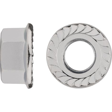 DIN-6923 A2 - TUERCA BRIDA GRAFILADA A2 M10 ( 250 u.)