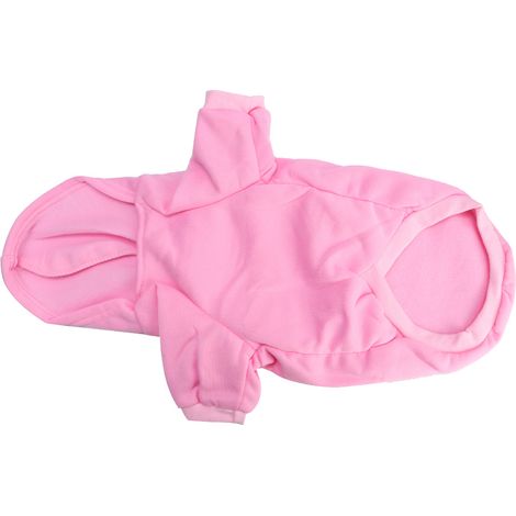Sweat à capuche chaud en polyester pour animal domestique - Manteau pour chiens, chiots, chats (rose M) (1/5)