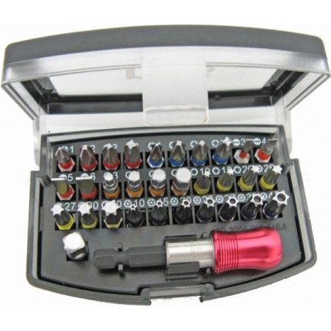 Coffret Embouts Magnétiques Riss 32p Assortiment Professionnel D'embouts De Vissage Magnétiques - Riss
