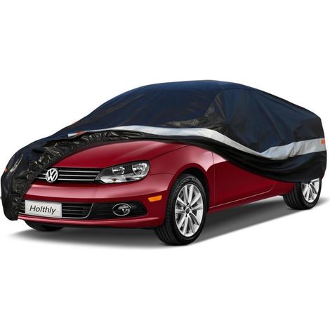 10-Schichten Autoabdeckung Wasserdicht Atmungsaktiv für VW Eos (2006-2016) Schwarz (1/5)
