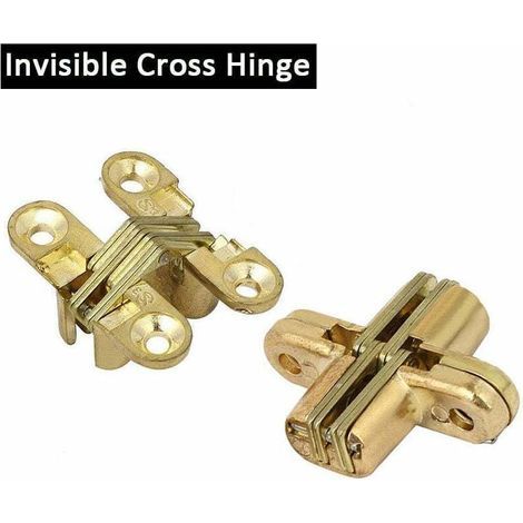Unsichtbares Kreuzscharnier von Hinge Tools für Klapptische und Holzschränke (1 Stück)