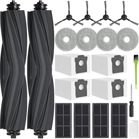 Accesorios para Dreame L10s Ultra Gen 2/L10s Pro Ultra Heat/L40 Ultra AE/X30 Ultra/Mova E30 Ultra  2 cepillos principales, 4 bolsas para polvo, 4 filtros HEPA, 4 cepillos laterales, 4 almohadillas de  (1/5)