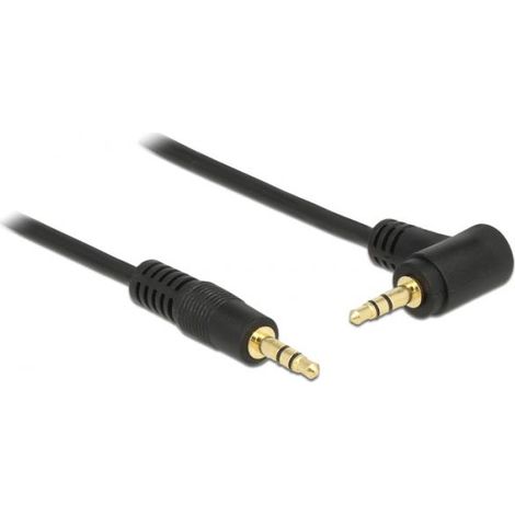 Cavo audio DeLOCK - Connettore inclinato - 3m - Nero
